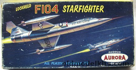 Aurora 1/110 Lockheed F-104 Starfighter, 291-29 plastic model kit